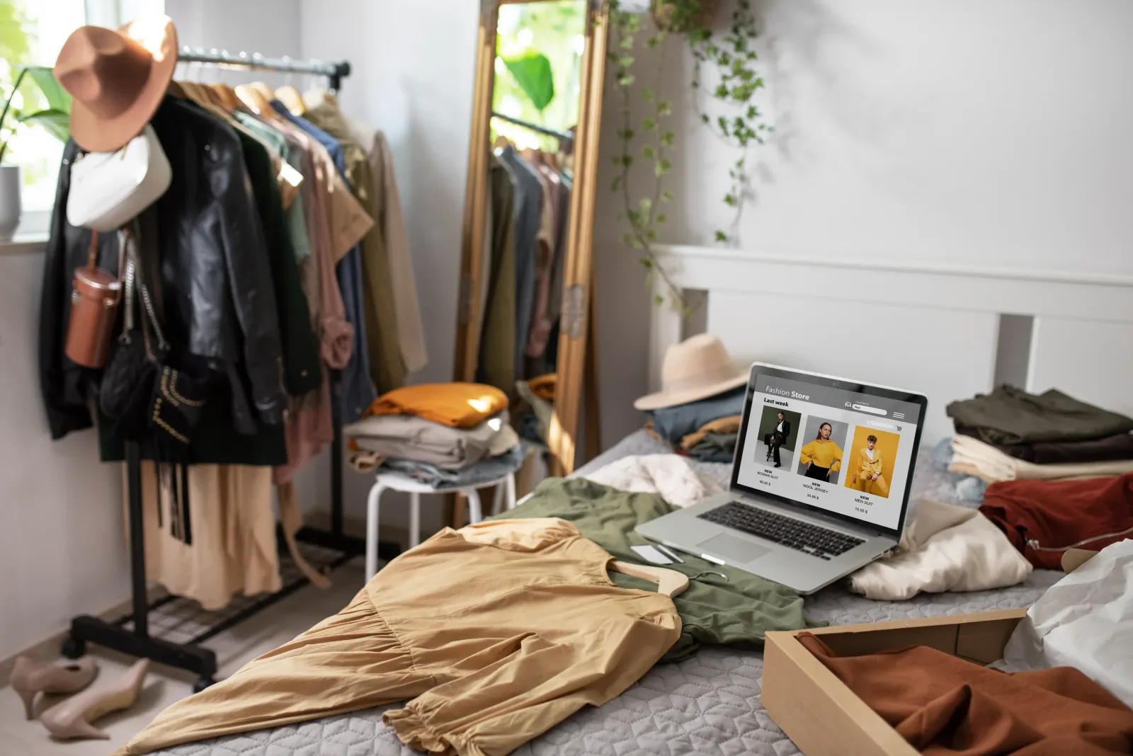 Arbeitsalltag im Modeshop