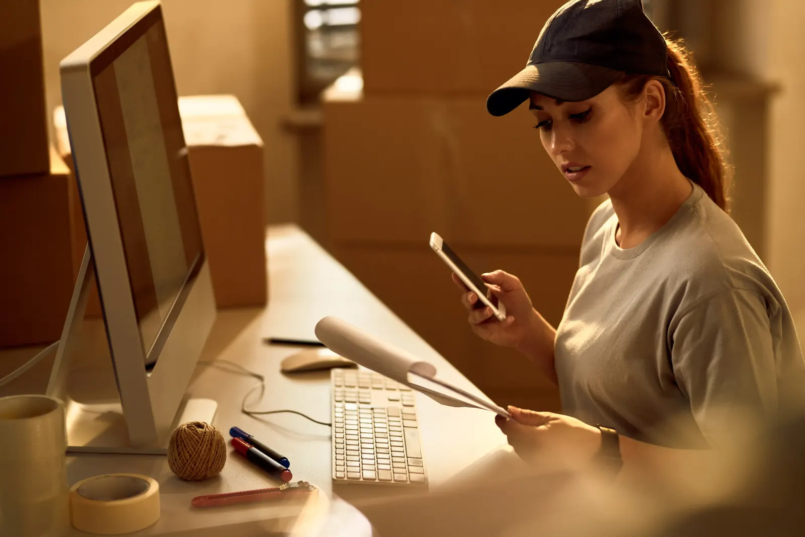 Online-Einkauf und Bestellabwicklung
