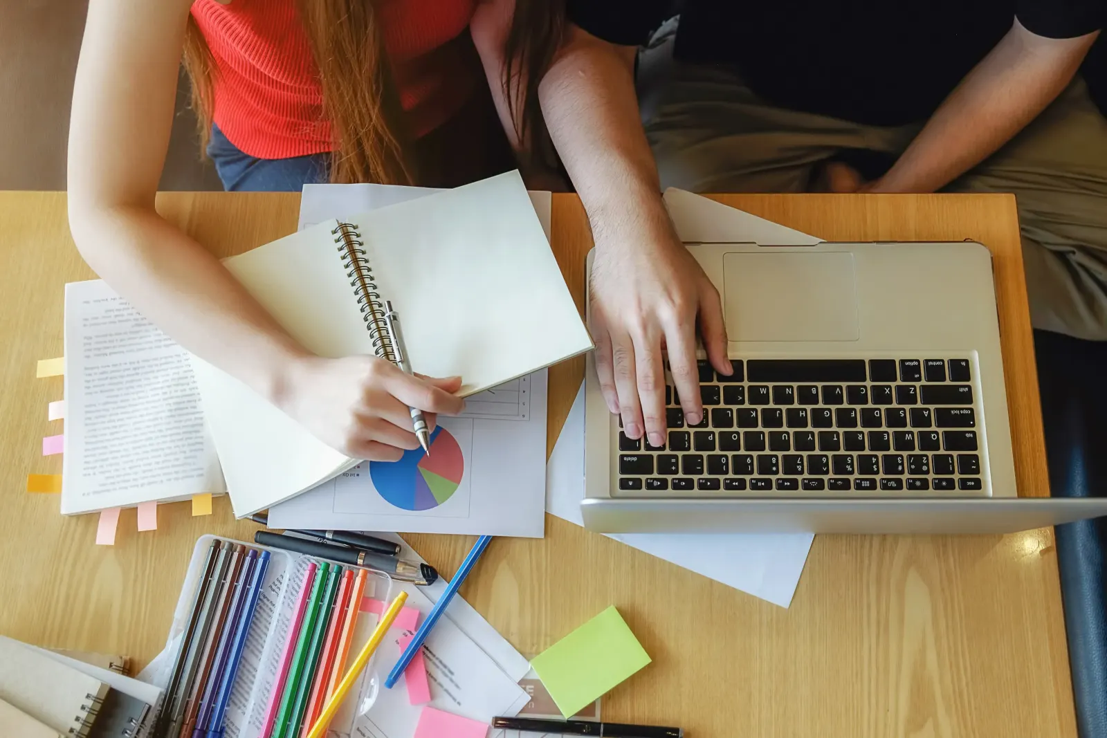 Online-Schule und Auswertung